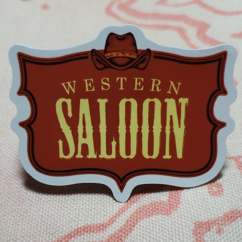 Western Saloon Sticker (A)